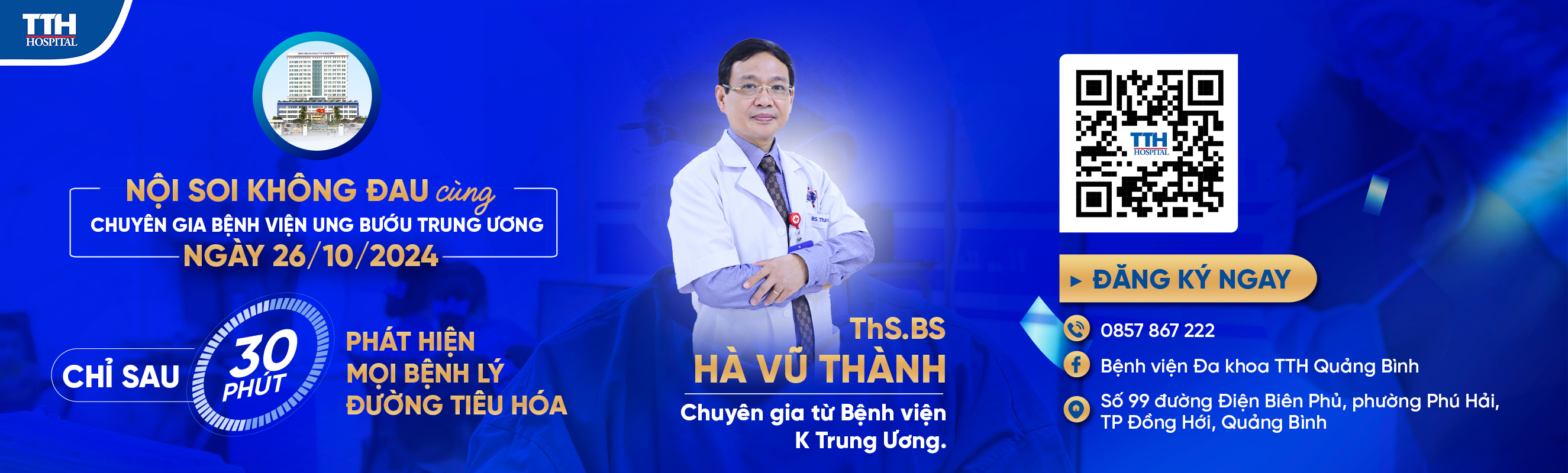 Khám chuyên gia Nội tháng 10 tại Bệnh viện Đa khoa TTH Quảng Bình